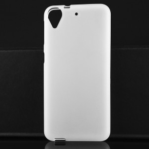 Силиконовый матовый полупрозрачный чехол для HTC Desire 626 Белый