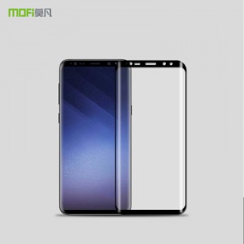 Премиум 3D(5D) Full Glue полноэкранное безосколочное защитное стекло Mofi с усиленным олеофобным слоем для Samsung Galaxy S9 Plus Черный
