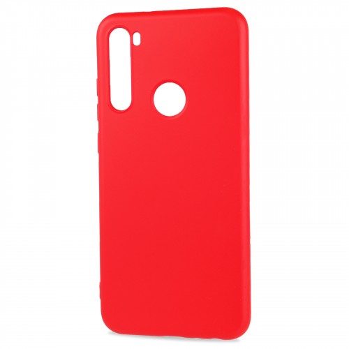 Матовый силиконовый чехол для Xiaomi RedMi Note 8T с покрытием софт-тач, цвет Красный