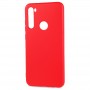 Матовый силиконовый чехол для Xiaomi RedMi Note 8T с покрытием софт-тач, цвет Красный