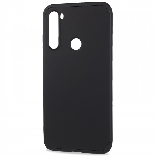 Трехкомпонентный сборный матовый пластиковый чехол для Xiaomi RedMi Note 8T, цвет Черный