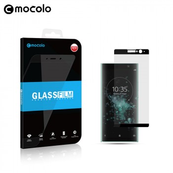 Премиум 5D Full Cover полноэкранное безосколочное защитное стекло Mocolo со сверхточными краями для Sony Xperia XA2 Plus