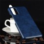 Чехол задняя накладка для Huawei Honor View 30 Pro с текстурой кожи, цвет Синий