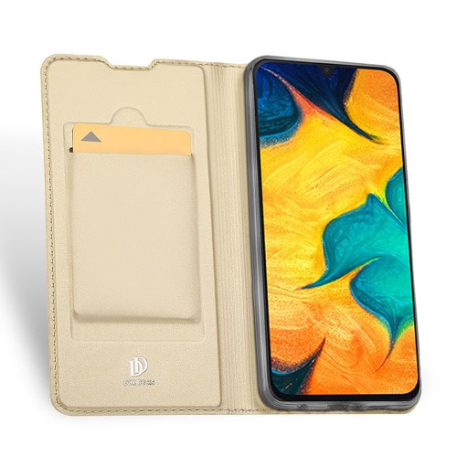 Магнитный флип чехол-книжка для Samsung Galaxy A51 с функцией подставки и с отсеком для карт
