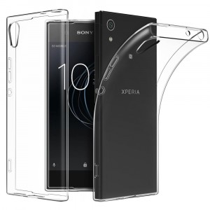 Силиконовый глянцевый транспарентный чехол для Sony Xperia XZ/XZs
