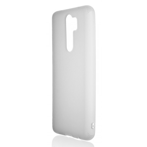 Силиконовый матовый полупрозрачный чехол для Xiaomi RedMi Note 8 Pro, цвет Белый