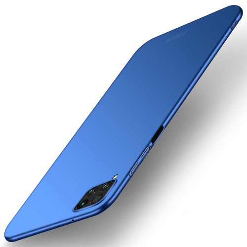 Матовый пластиковый чехол для Huawei P40 Lite с улучшенной защитой торцов корпуса, цвет Синий