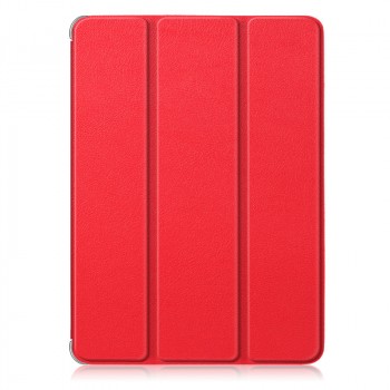 Чехол горизонтальная книжка подставка на пластиковой основе с сегментарной крышкой для Ipad Pro 12.9 (2020)/ Pro 12.9 (2021) Красный