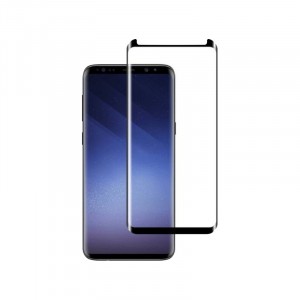 3D полноэкранное ультратонкое износоустойчивое сколостойкое олеофобное защитное стекло для Samsung Galaxy S8 Черный