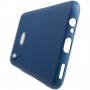 Силиконовый матовый непрозрачный чехол с нескользящим софт-тач покрытием для Huawei P Smart Z, цвет Синий