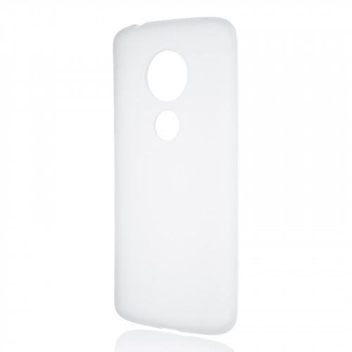 Силиконовый матовый полупрозрачный чехол для Motorola Moto E5, цвет Белый