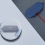 Силиконовый матовый противоударный чехол с карабином для Honor Magic EarBuds/Huawei FreeBuds 3i, цвет Черный