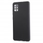 Силиконовый матовый непрозрачный чехол для Samsung Galaxy A51, цвет Черный