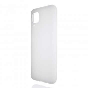 Силиконовый матовый полупрозрачный чехол для Huawei P40 Lite Белый