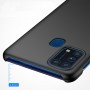 Матовый пластиковый чехол для Samsung Galaxy M31 с улучшенной защитой торцов корпуса, цвет Синий