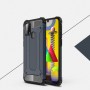 Двухкомпонентный противоударный чехол для Samsung Galaxy M31 с нескользящими гранями и поликарбонатными вставками