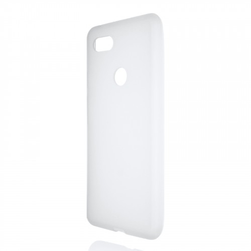 Силиконовый матовый полупрозрачный чехол для Google Pixel 3 XL, цвет Белый