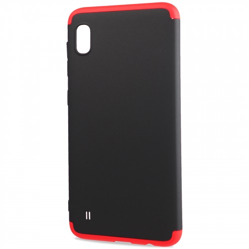 Трехкомпонентный сборный двухцветный пластиковый чехол для Samsung Galaxy M01/A01, цвет Красный