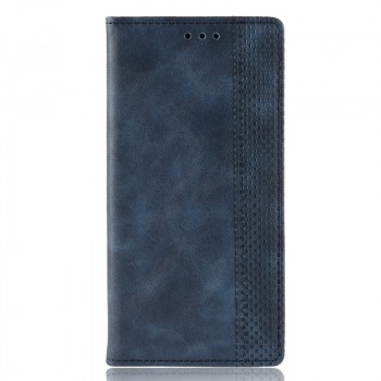 Винтажный чехол портмоне подставка на силиконовой основе с отсеком для карт для Nokia 5.3  Синий