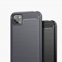 Матовый силиконовый чехол для Huawei Y5p/Honor 9S с текстурным покрытием металлик, цвет Черный