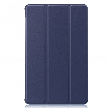 Сегментарный чехол книжка подставка на непрозрачной поликарбонатной основе с усиленными углами для Huawei MatePad T8 Синий
