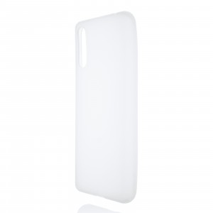 Силиконовый матовый полупрозрачный чехол для Huawei Y8p/30i Белый