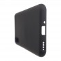Силиконовый матовый непрозрачный чехол с нескользящим софт-тач покрытием для Huawei Y8p/30i, цвет Черный