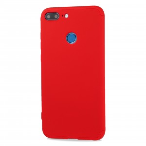 Трехкомпонентный сборный матовый пластиковый чехол для Huawei Honor 9 Lite Красный