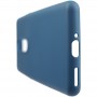 Силиконовый матовый непрозрачный чехол с нескользящим софт-тач покрытием для OnePlus 8, цвет Синий