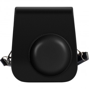 Жесткий защитный чехол-сумка текстура Кожа для Fujifilm Instax Mini 11 Черный