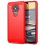 Матовый силиконовый чехол для Nokia 5.3 с текстурным покрытием металлик, цвет Красный
