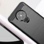 Матовый силиконовый чехол для Nokia 5.3 с текстурным покрытием металлик, цвет Черный