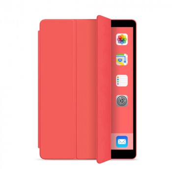 Сегментарный чехол книжка подставка на непрозрачной силиконовой основе для Huawei MatePad Красный