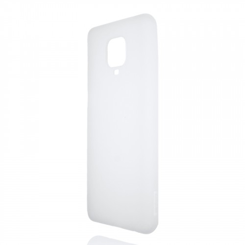 Силиконовый матовый полупрозрачный чехол для Xiaomi Redmi Note 9 Pro/Note 9S, цвет Белый