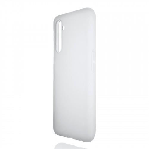 Силиконовый матовый полупрозрачный чехол для Realme 6 Pro, цвет Белый