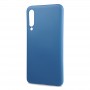 Силиконовый матовый непрозрачный чехол с нескользящим софт-тач покрытием для Meizu 16T, цвет Синий