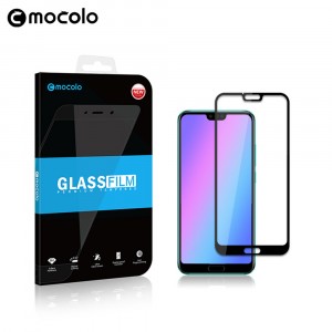 Улучшенное закругленное 3D полноэкранное защитное стекло Mocolo для Huawei Honor 10 Черный