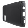 Матовый силиконовый чехол для Samsung Galaxy A31 с текстурным покрытием карбон, цвет Черный