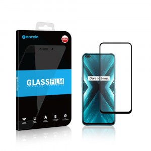 Улучшенное закругленное 3D полноэкранное защитное стекло Mocolo для Realme X3 SuperZoom Черный