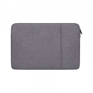Водостойкий чехол папка на молнии для MacBook Pro 15/16 с многофункциональным карманом Серый