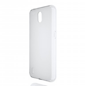 Силиконовый матовый полупрозрачный чехол для Nokia 1.3 Белый