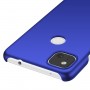 Матовый пластиковый чехол для Google Pixel 4a с улучшенной защитой торцов корпуса, цвет Синий