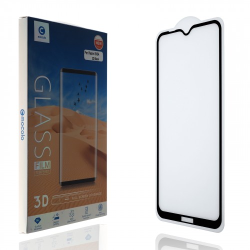Улучшенное закругленное 3D полноэкранное защитное стекло Mocolo для Xiaomi RedMi 8/8A, цвет Черный