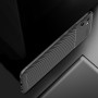 Силиконовый матовый непрозрачный чехол с текстурным покрытием Карбон для Realme C11 , цвет Черный