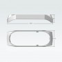 Металлический блочный ремешок для Xiaomi Mi Smart Band 5/6, цвет Розовый