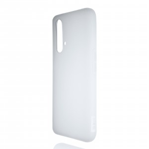 Силиконовый матовый полупрозрачный чехол для Realme X3 SuperZoom Белый