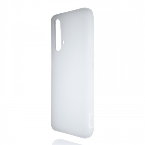 Силиконовый матовый полупрозрачный чехол для Realme X3 SuperZoom, цвет Белый