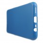 Силиконовый матовый непрозрачный чехол с нескользящим софт-тач покрытием для OPPO A3s, цвет Синий