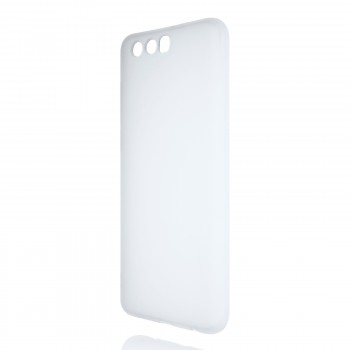Силиконовый матовый полупрозрачный чехол для Huawei Honor 9 Белый