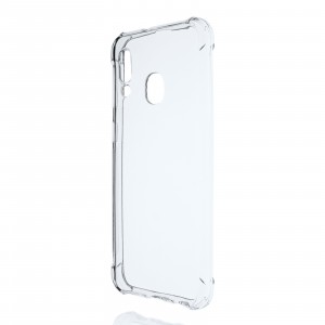 Прозрачный противоударный силиконовый чехол для Samsung Galaxy A40 с усиленными углами